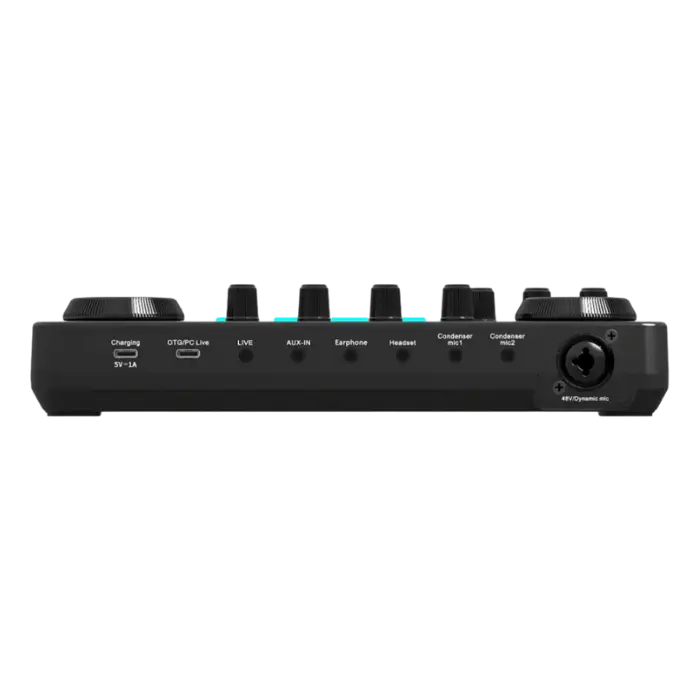 Mixer y Tarjeta de Sonido Luucco MI-2 USB-CBluetoothAux Negra MILUC00017 (3).webp