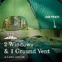 Tienda de Campaña Coleman Sundome 6-Personas 1.8mts Cúpula Verde 2206837 (3).webp