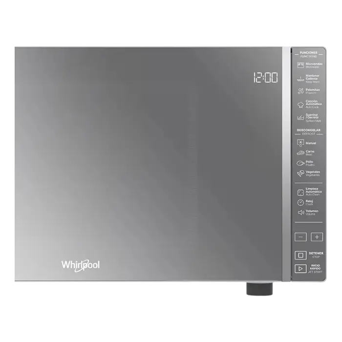 Horno Microondas Whirlpool 0.7p³ 700W Plateado WM1807D (4).webp