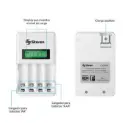 Cargador de Baterías Inteligente Steren AAAAA Blanco CRG-200 (2).webp