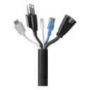 Kit Organizador de Cables Steren 5mts Velcro Negro 400-180 (1).webp