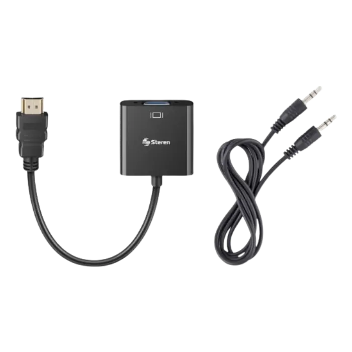 Convertidor Steren VGA a HDMIAux 3.5mm Negro 208-151 (3).webp