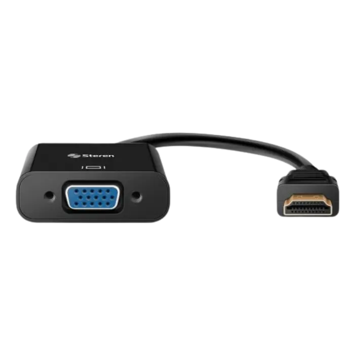 Convertidor Steren VGA a HDMIAux 3.5mm Negro 208-151 (1).webp
