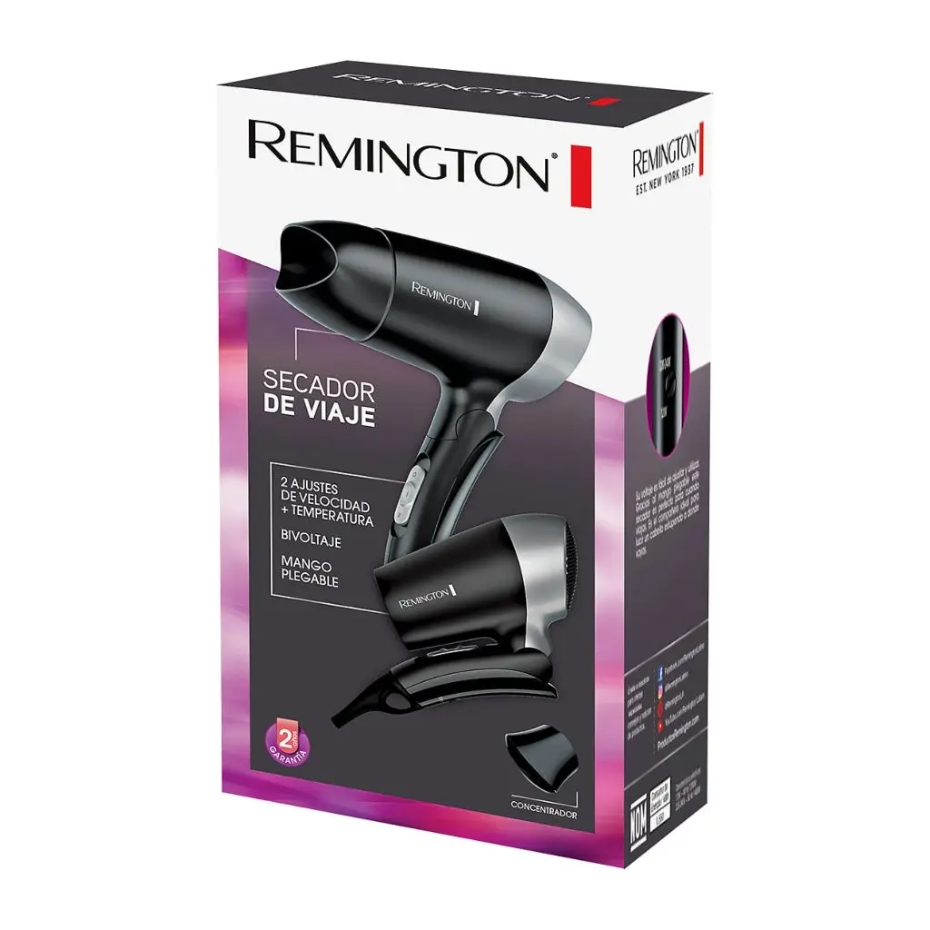 Remington secadora de cabello compacta de viaje 2 veloc D2400 (BV) F_2 (1).webp
