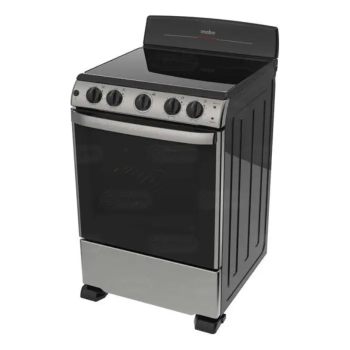Cocina Eléctrica Mabe 24″ 4 Quemadores Vitrocerámica Acero Inoxidable EME6063BVX0 (1).webp