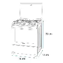 Cocina de Gas Mabe 30″ 6 Quemadores PlateadaNegro EMH7613DTSS0 (7).webp