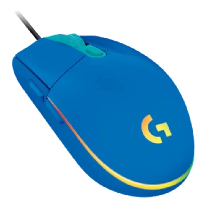 Mouse Logitech G203 LightSync RGB Alámbrico USB-A 8.000DPI Azul 910-005792 (1).webp