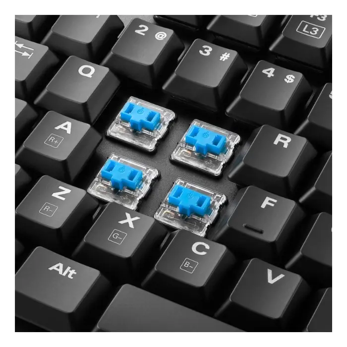 Teclado Sharkoon Purewriter RGB Mecánico Alámbrico USB-A Ingles Negro 4044951021482 (2).webp