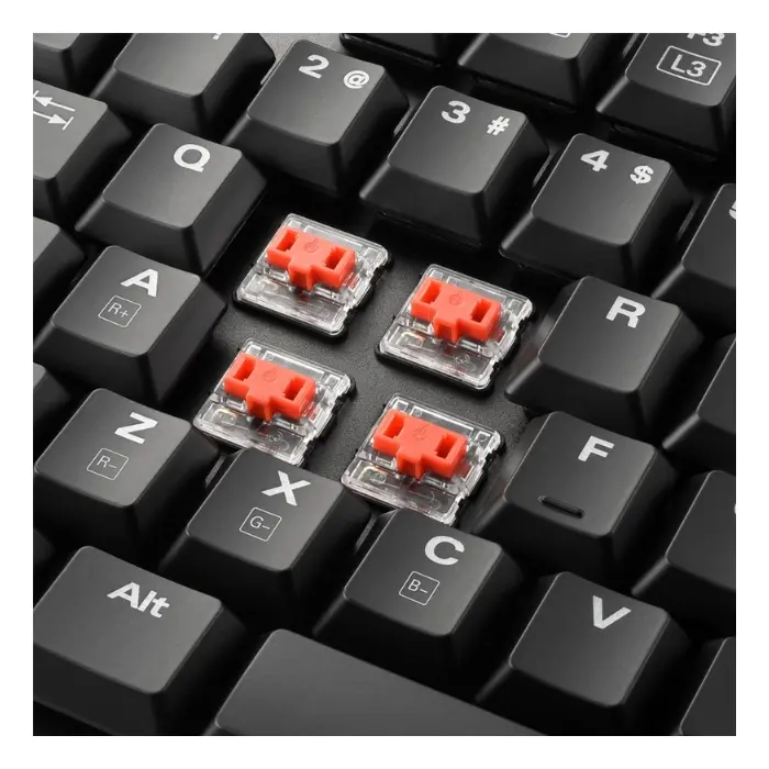 Teclado Sharkoon PureWriter RGB Mecánico Alámbrico USB-A Ingles Negro 4044951021468.webp