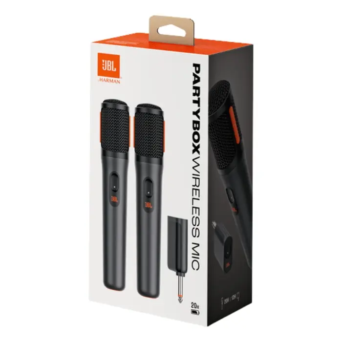 Micrófono Inalámbrico JBL PartyBox Wireless Mic 2-Pack Negro JBLPBWIRELESSMICAM (5).webp