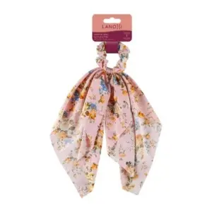 Lazo para Cabello Lanossi Elástico Rosa LS2547