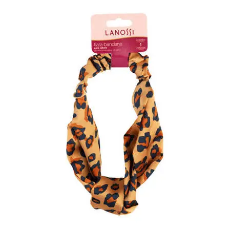 Lazo para Cabello Lanossi Elástico Animal Print LS2552