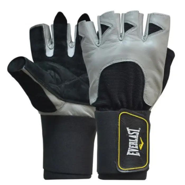 Guante Pesas Everlast Total Strength II Negro con Gris Talla L EVWG7K7T02-L