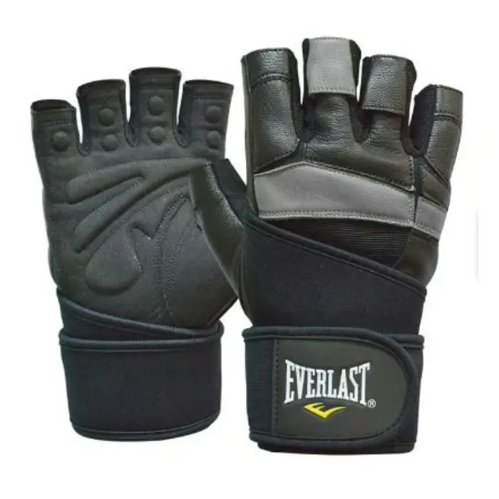 Guante de Pesas Everlast Arrow Negro con Gris Talla L EVWG7H642-L