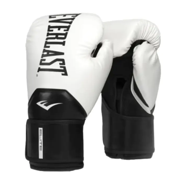 Guantes De Boxeo Everlast Elite 2 10 Oz Blanco con Negro P00003275
