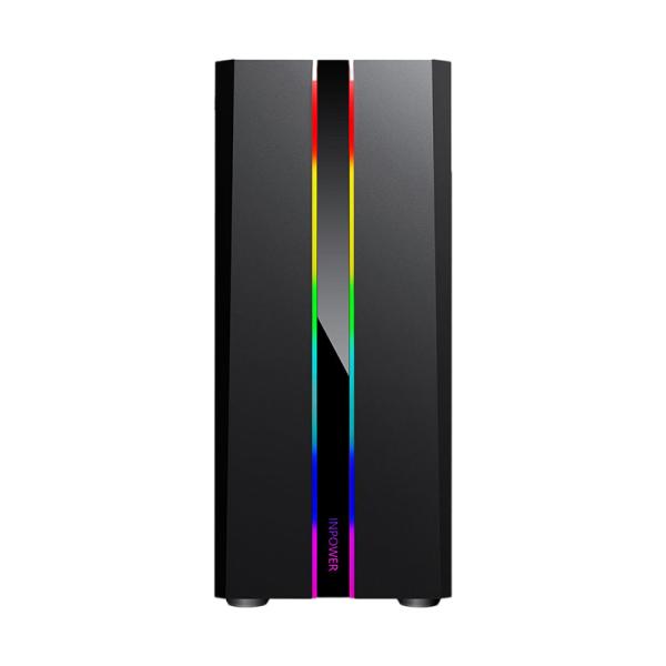 CASE GAMING RGB EAGLE WARRIOR TLALOC CG05RDRA002C L400 MID TOWER 1 VENTILADOR DE 120MM CON VIDRIO LATERAL Y TIRA RGB (INCLUYE PEQUEÑO CONTROL BOARD NEGRO