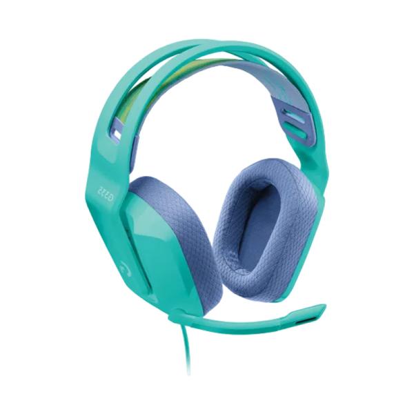 Headset Logitech G335 Alámbrico Verde Menta 981-001023