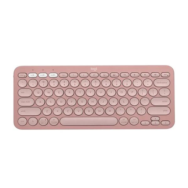 Teclado Inalámbrico Logitech Pebble 2 K380S Rosa 920-011785