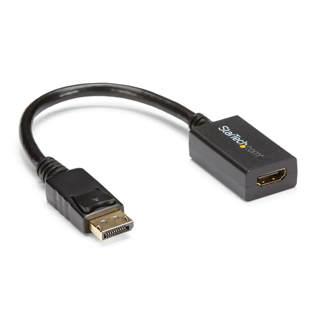 Adaptador StarTech.com Conversor de Video DisplayPort (M) a HDMI (H) 1920x1200 Negro DP2HDMI2