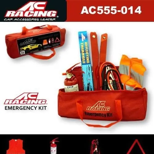 Kit de Emergencias AC Racing Chaleco-Triángulos-Extintor-Lagartos AC555-014