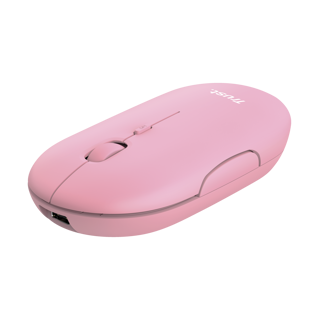 Trust mouse recargable inalambrico silencioso color rosa con - 24125
