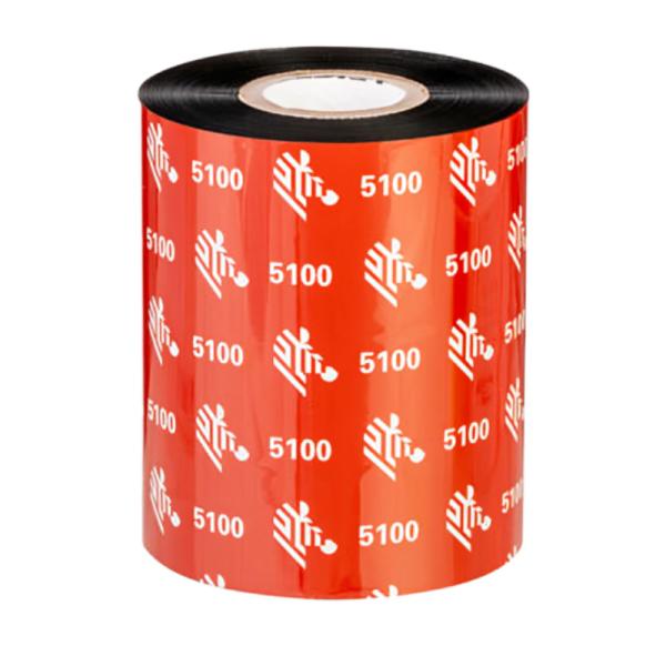 RIBBON DE RESINA ZEBRA 5100 3.50 PULGADAS X 1,476 PIES CORE 1" 05100BK08945