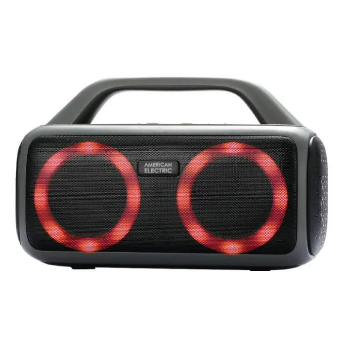 Parlante Inalámbrico American Electric S612 50W RGB IPX4 Negro JF-S612