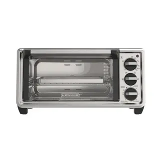 Black+Decker Horno tostador de 4 rebanadas convección natural, TO4130-0SDLA