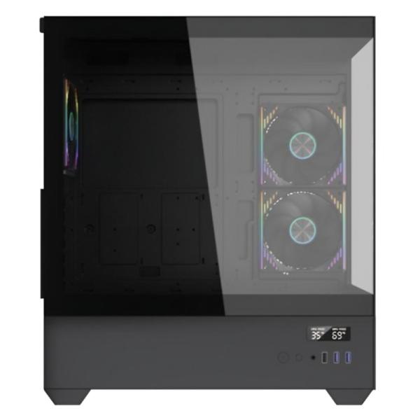 CASE EAGLE WARRIOR CG01TZRA001C MID TOWER SIN VENTILACION INCLUIDA CON VIDRIO TEMPLADO FRONTAL Y LATERAL SIN FUENTE
