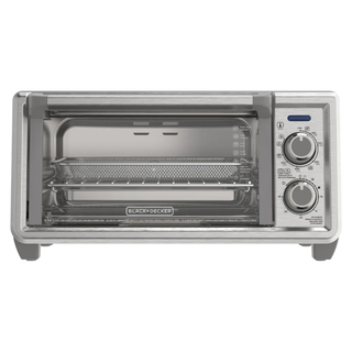 Black + Decker horno con freidora de aire 4 rebanadas - TO4125-0SDLA