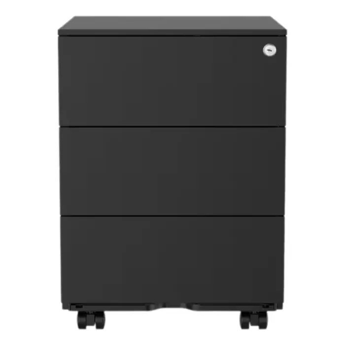 Cajón Móvil FlexiSpot RC2-B Llave 3-Gabinetes Negro AGFLS00001