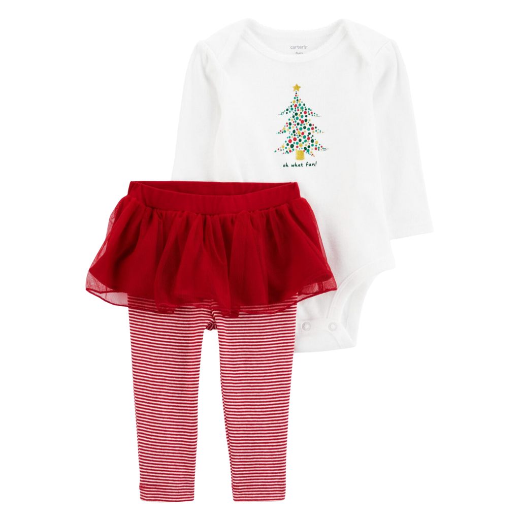 Conjunto 2 piezas navideño tutu última unidad