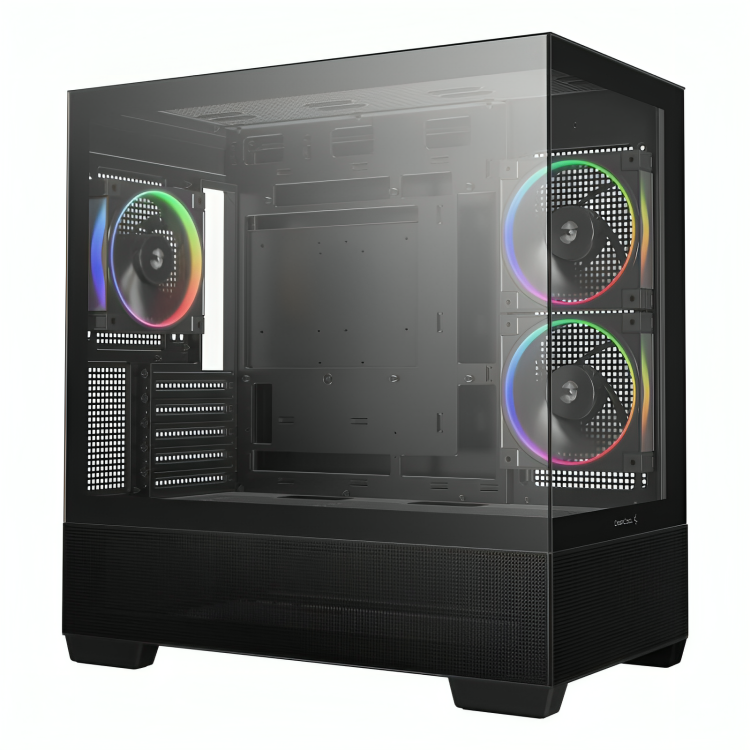 CASE ARGB DEEPCOOL CG380 3F MID TOWER VENTILADORES 3 DE 120 MM CON PANEL LATERAL Y FRONTAL R-CG380-BKAGM3-G