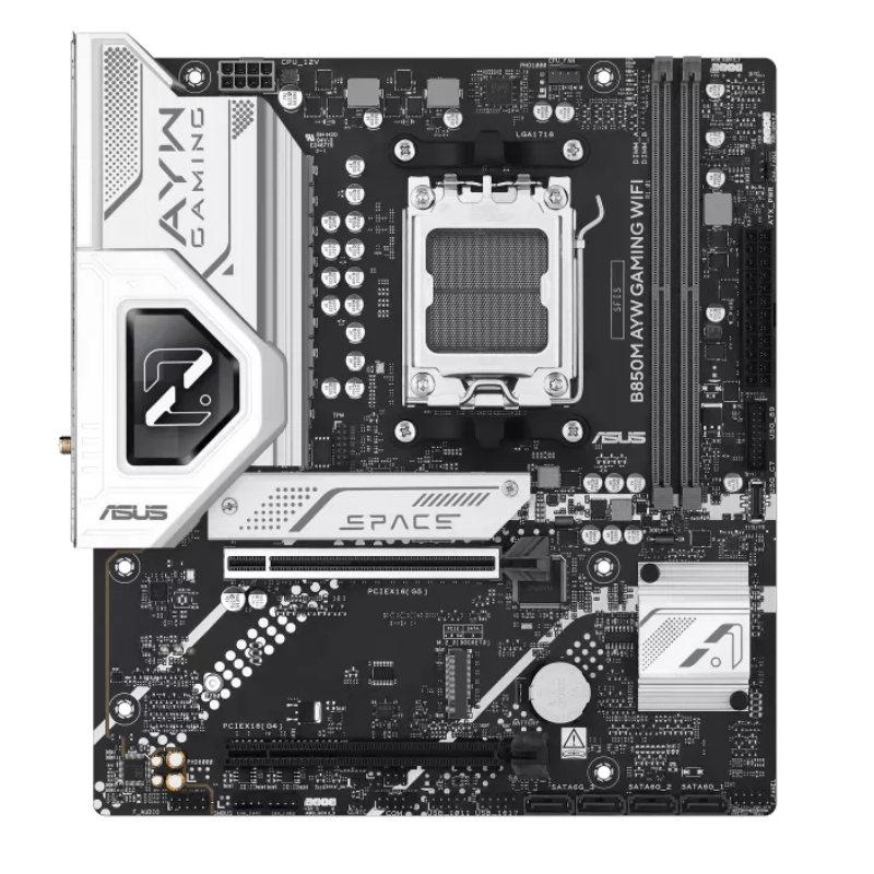 TARJETA MADRE ASUS B850M AYW GAMING WIFI AM5 MICRO-ATX DDR5 90MB1LW0-M0EAY0