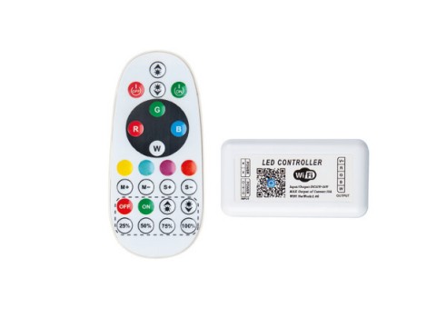 Controlador TUYA RGBW. Incluye control remoto. salida 2A. por canal (max. 10A). 12 24V. 120-240W