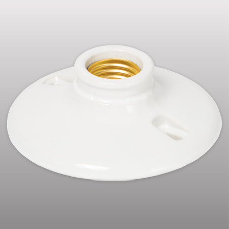 PORTALAMP PORCELANA B/ REDON CERRA 3" 4/8 E-26 125 V. 6