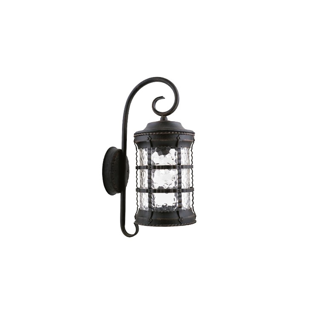 FAROL DE PARED ALUMINIO, BRONCE ANTIGUO E26