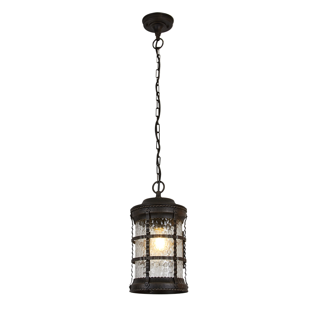 FAROL COLGANTE ALUMINIO, BRONCE ANTIGUO E26