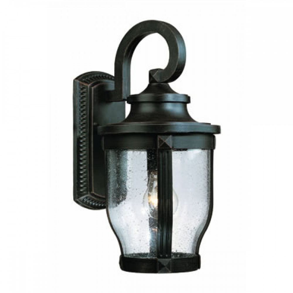FAROL DE PARED PEQUEÑO ALUMINIO, BRONCE ANTIGUO E26