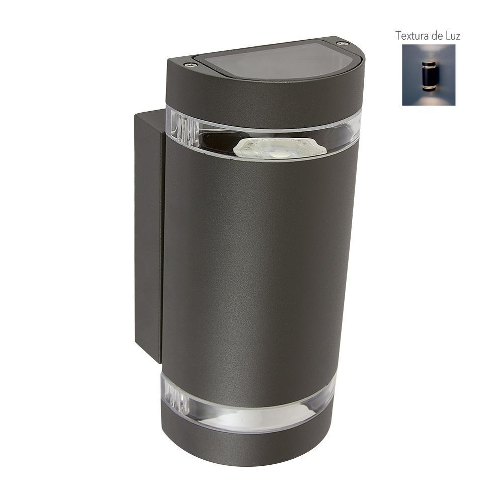 ARBOTANTE DOBLE LUZ PEQUEÑO ALUMINIO, ANTRACITA. GU10-35W/C