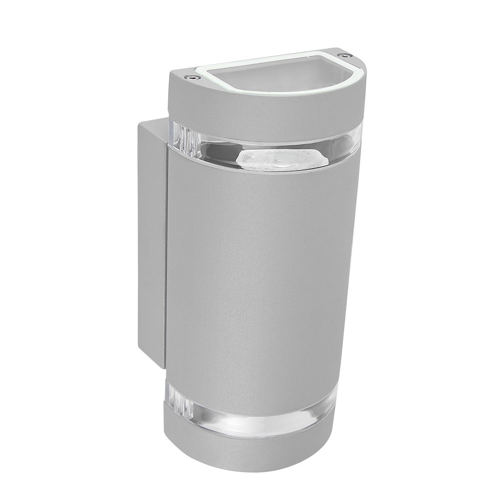 ARBOTANTE DOBLE LUZ PEQUEÑO ALUMINIO, SATIN. GU10-35W/C