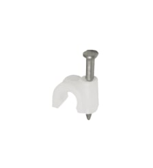 GRAPA CON CLAVO 100 UNDS PARA CONCRETO CIRCULAR BLANCO