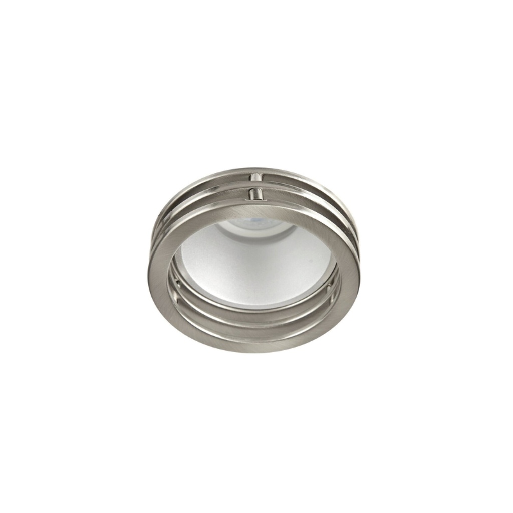 EMP.FIJO REDONDO TRIPLE ARO, SATIN.        MR16