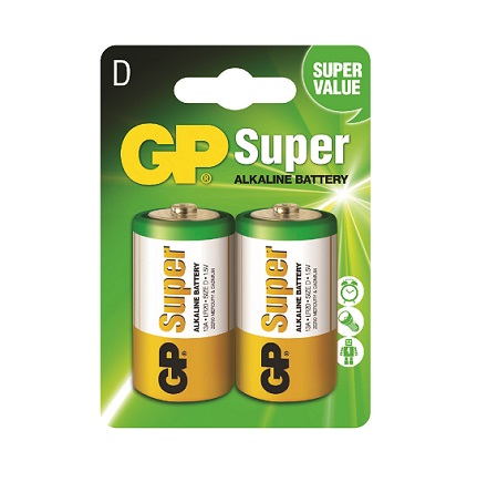 BATERIA ALCALINA TIPO D 2 UNDS 13A-C2 GP 13A-C2