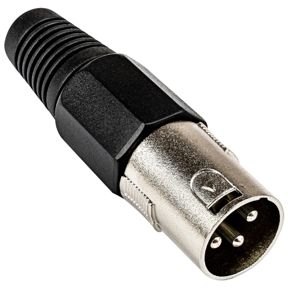CONECTOR XLR MACHO PLATEADO X-1002 NIPPON X-1002