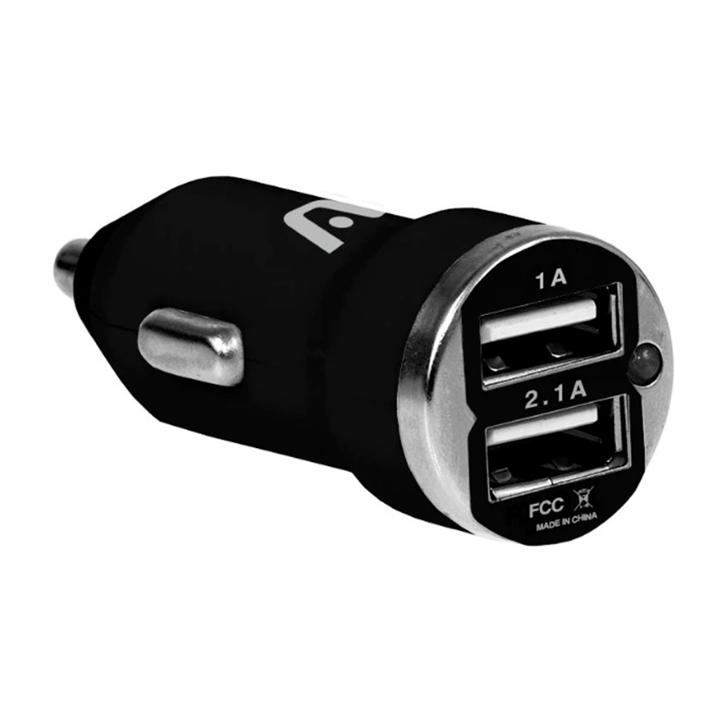 ARGOM CARGADOR PARA CARRO 2 PUERTOS ARG-AC-0102