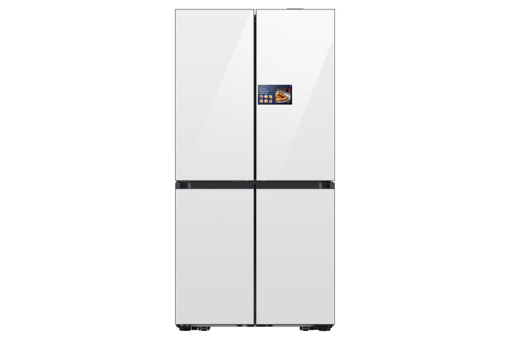 Refrigeradora Bespoke 23p³ 4 Door AI vision Beverage Center and Dual Ice Blanco RM90F66C1WAP