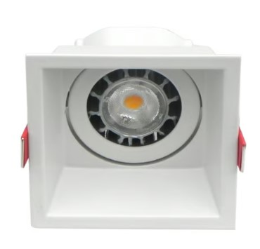 Lámpara Empotrable Downlight Dirigible, Potencia Máx. 60 W, Base GX5.3, Foco MR16 no incluido