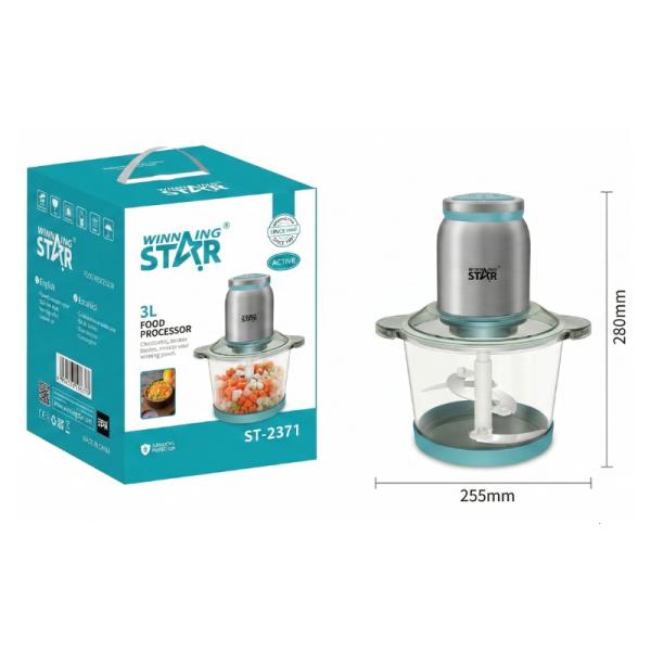 PROCESADOR DE ALIMENTOS WINNING STAR ST-2371 300W  3L LLJ-1127-WST-110V-14766