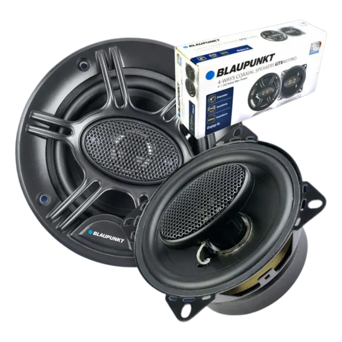 Parlantes para Carro Blaupunkt 401Pro 4″ 240W/40W RMS/4 Vías Negro GTX 401PRO